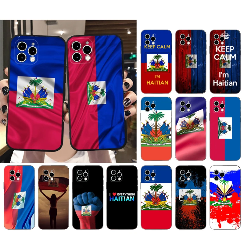

Haiti Flag Phone Case For iphone 14 Pro Max 13 12 11 Pro Max XS XR X 12mini 7 8 14 Plus SE Case Funda