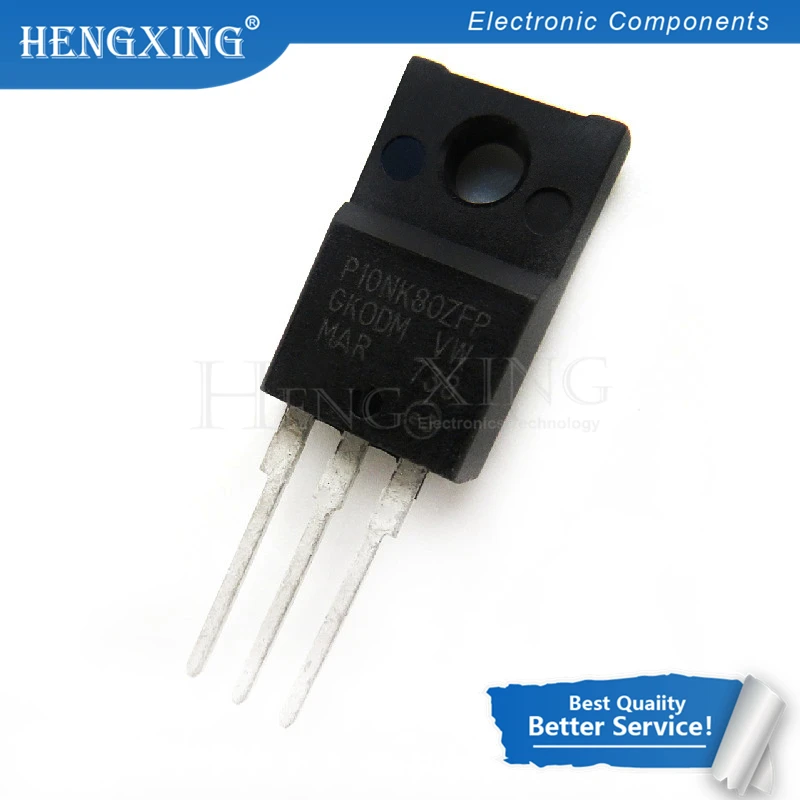10 шт./лот STP10NK80ZFP P10NK80ZFP 10N80 TO-220F 10A 800V Новая оригинальная фотография