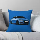 Квадратный чехол для подушки Audi TTS из полиэстера и льна, бархатный чехол с принтом на молнии, декоративный чехол для подушки, домашний чехол для подушки