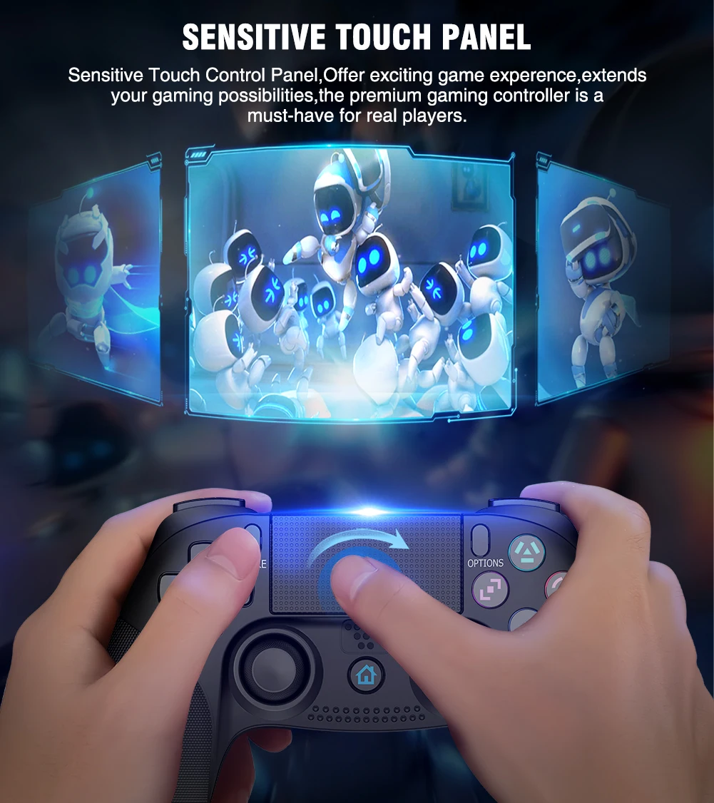 Беспроводной геймпад BEBONCOOL для PS4 контроллер Dualshock 6-Axies Sensor Pro игровой Playstation 4/PS4