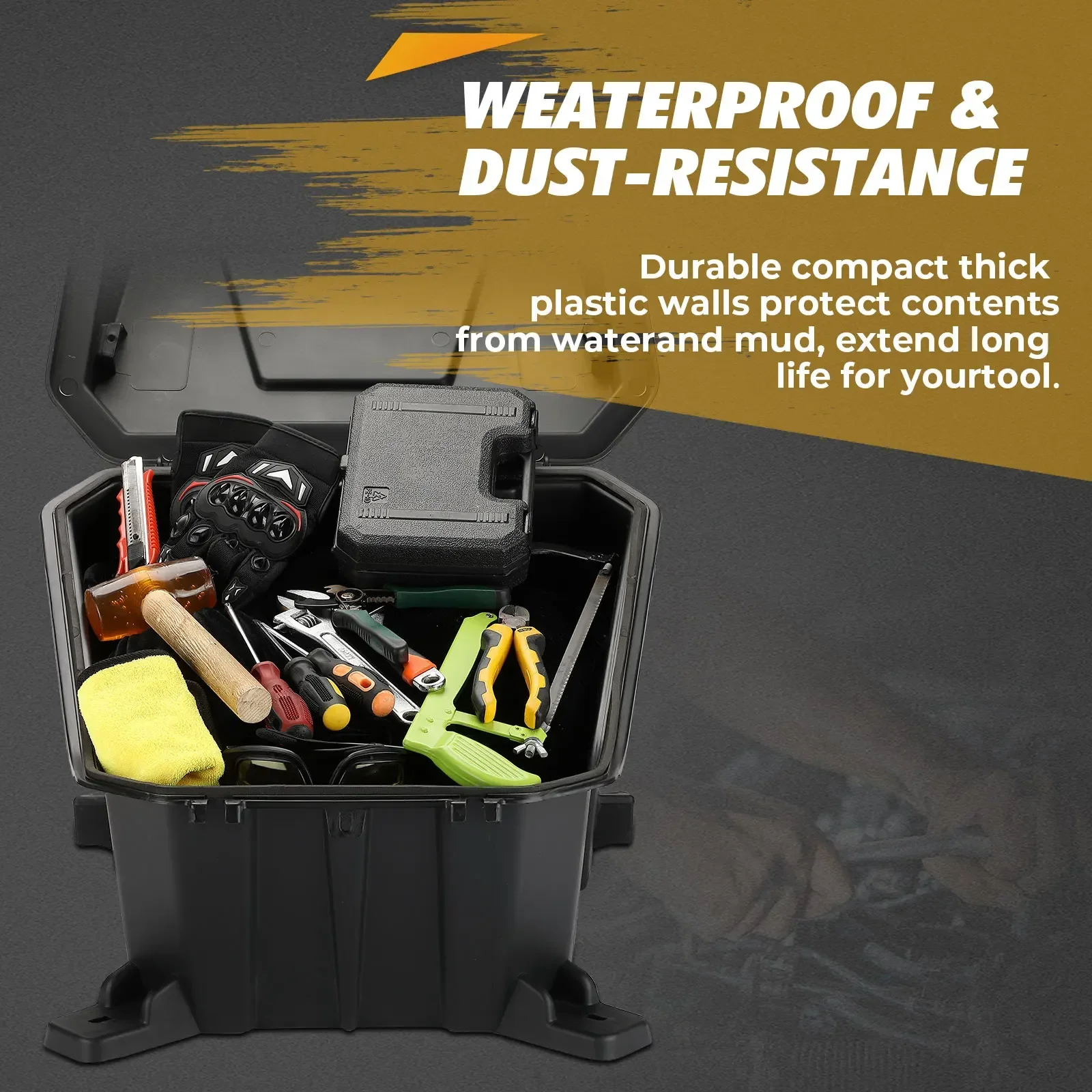 KEMIMOTO # 2881193 Ящик для инструментов 69QT хранения грузов совместимый с Polaris RZR XP