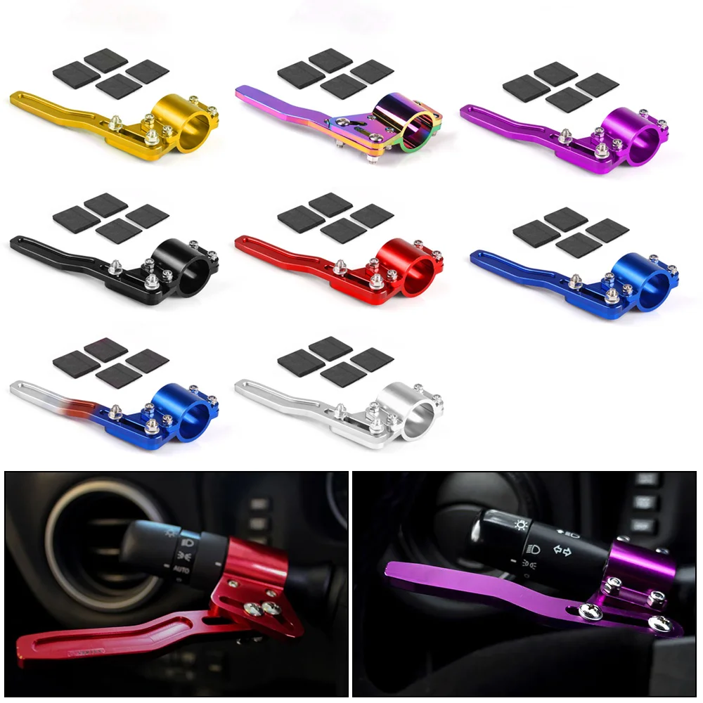 

Aluminium Adjustable Car Steering Wheel Turn Rod Extension Turn Signal Lever Position Up Kit For Honda civic crv accord hrv