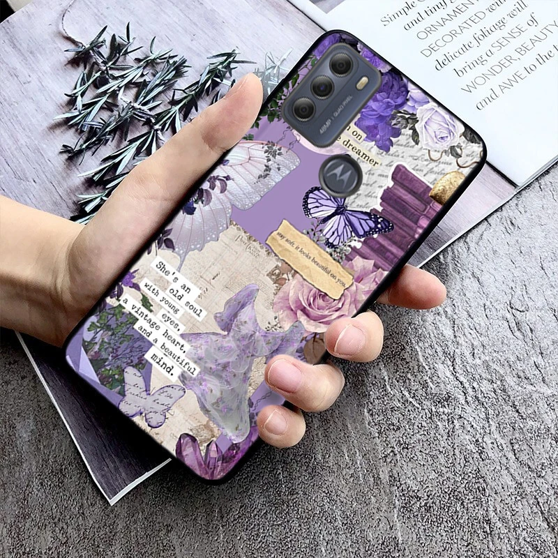 Gold Butterfly чехол для телефона MOTO Edge 50 40 Pro 30 Ultra Neo Fusion G Power Stylus Play E32 E20 E40