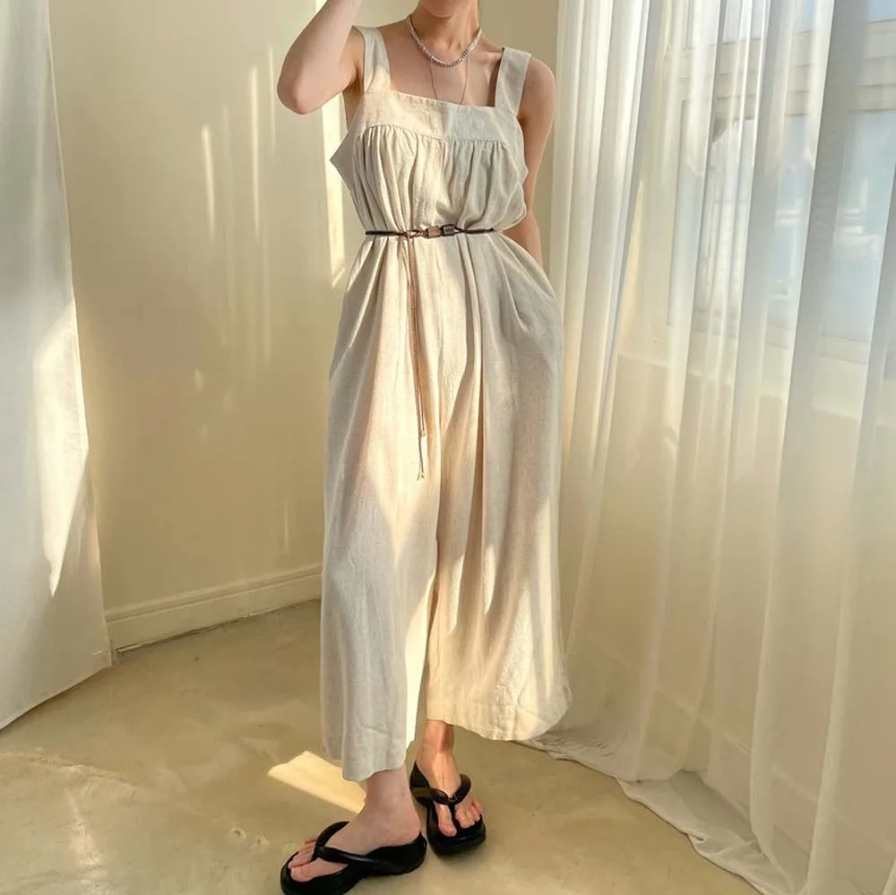 

Fashion Jumpsuit Korean Chic Summer Fashionable Personality Loose Wide Leg Lazy Jumpsuit Casual Suspender Jumpsuit For Women