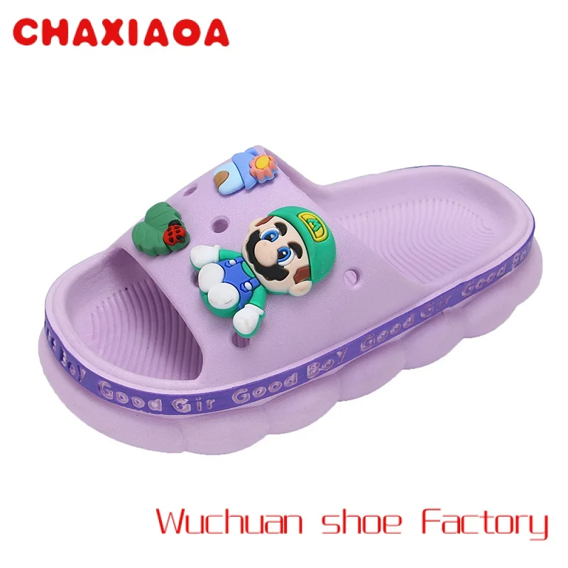 

Summer Lovely Cartoon Children Slippers Sandals Fashion Soft Bottom Flats Slippers Outdoor Beach Casual Comfort Sandals