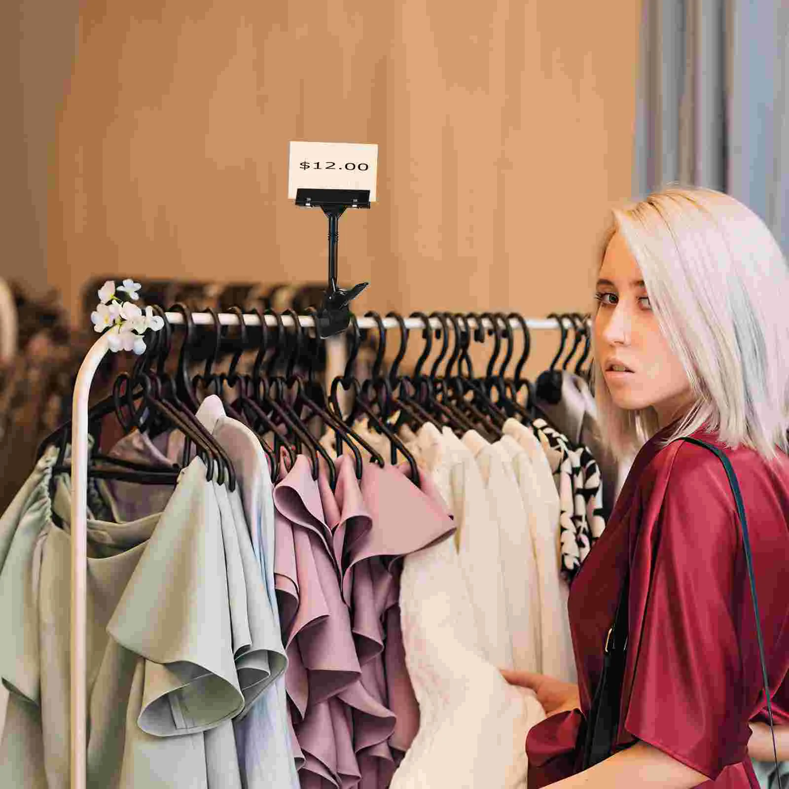 12 шт. подставки для вывесок пластиковый зажим продукта ценник именные бирки с