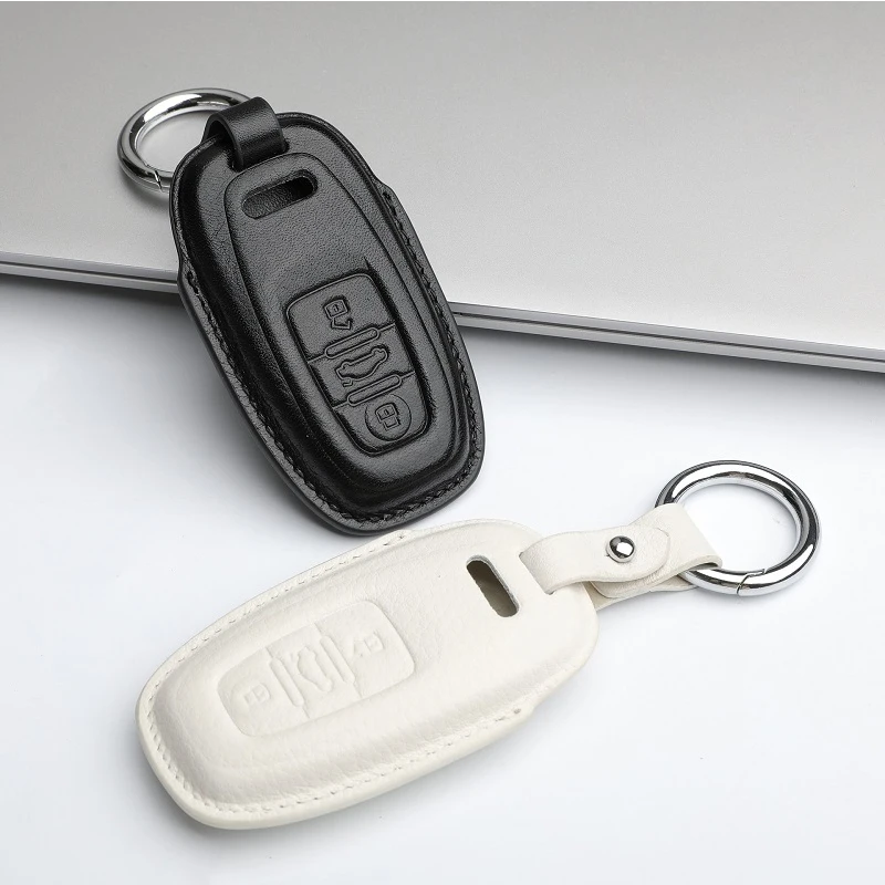 

Leather Car Key Cover Case Shell for Audi A5 A6L A7 A8 S5 S6 S7 S8 RS5 RS7 Q5 SQ5 Smart Key Protection Accessories