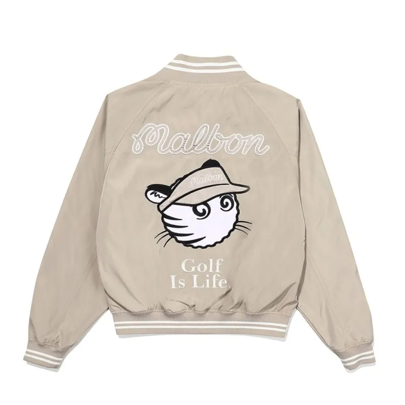 Women Bomber Jacket Lightweight Print Collar Stand Fashion Casual Coat