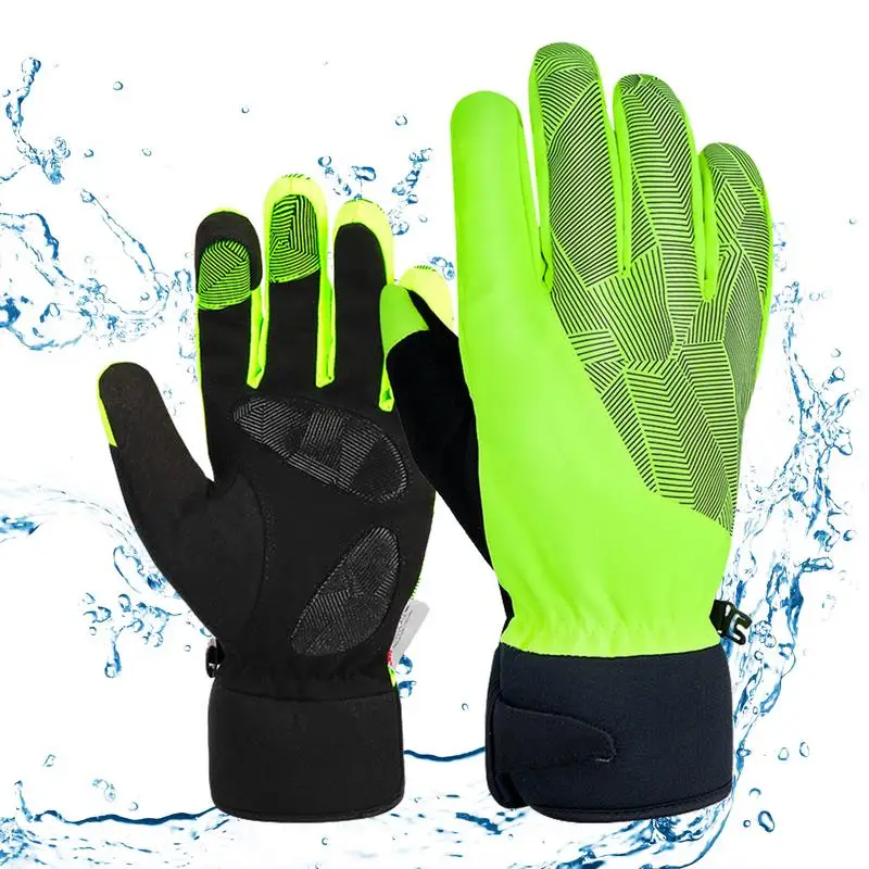 

Winter Gloves For Men Warm Cycling Gloves Thermal Gloves With Soft Lining Touchscreen Texting Cold Weather Gloves