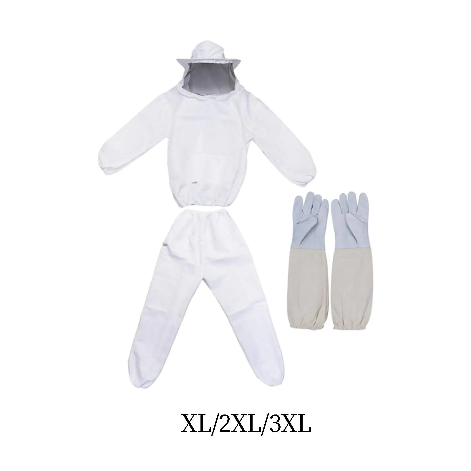 

Bee Suit for Men Women Multi Size Full Body Beekeeping Clothes Backyard