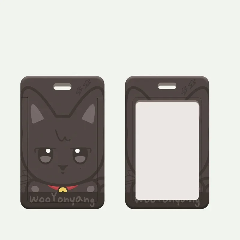 KPOP ATEEZ пластиковый держатель для карт брелок ANITEEZ Hongjoong Seonghwa Yunho Yeosang San Mingi Wooyoung Kawaii брелок с изображением животного