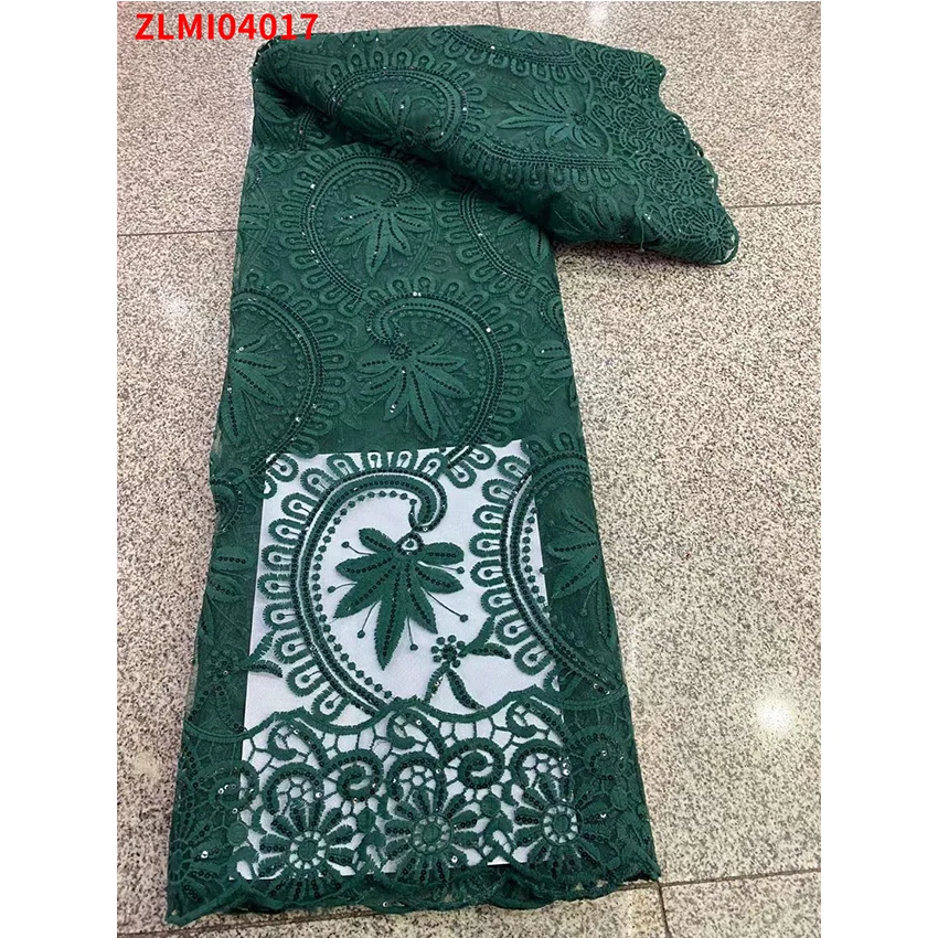 Высококачественная африканская модная вышивка Цветочная свадебная ткань