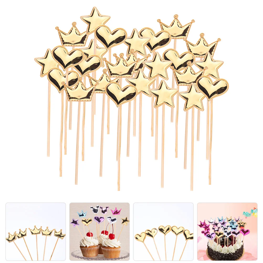 

Toppers Cake Cupcake Picks Party Wedding Topper Decorative Day Valentines Fruit Dessert Valentine S Favors Holiday Cupcakes