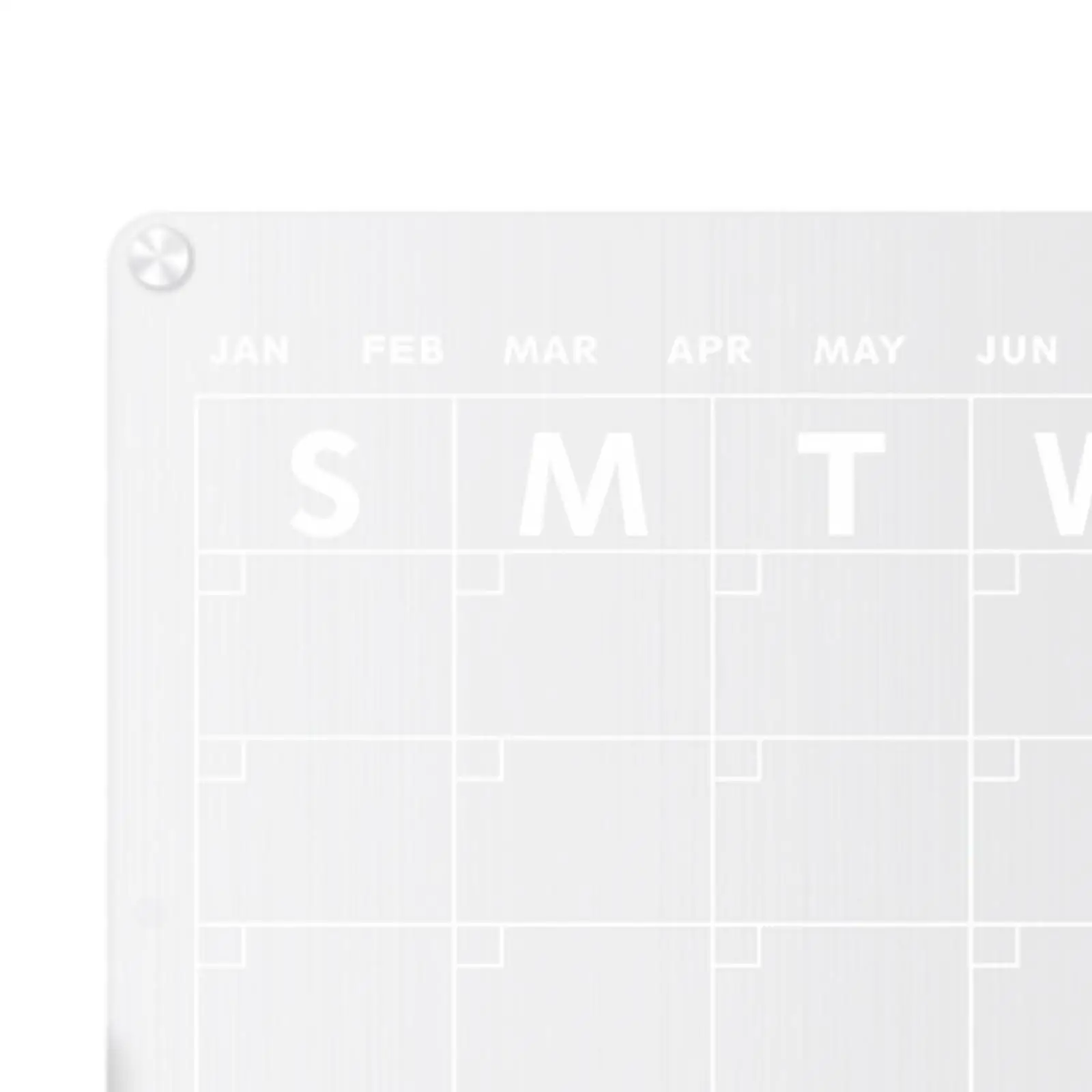 

2x акриловая магнитная доска для сухого стирания, календарь, магнит на холодильник, стираемая память, напоминание, прозрачный ежемесячный пл...