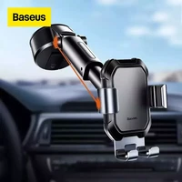 baseus gravity car phone holder suction base mount universal car holder for phone in car mobile phone holder stand for iphone