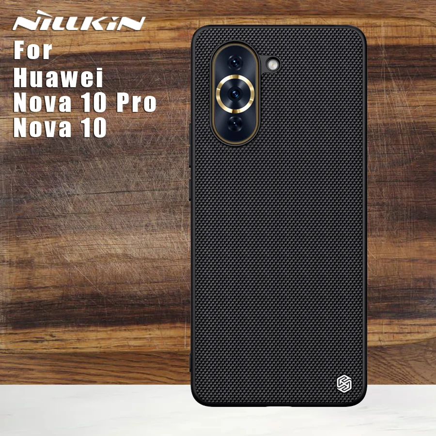 

Nillkin für Huawei Nova 10 Pro fall Strukturierte zurück cover schützende Nilkin nylon faser TPU PC 360 fällen für Nova 10