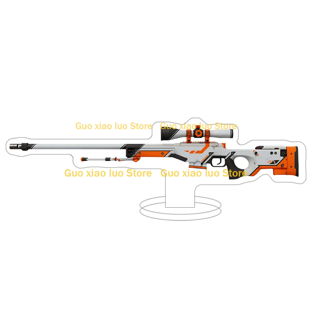 Фото Скины для AWP из Counter-Strike 2: Dragon Lore, Desert Hydra, Gungnir, Lightning Strike, Chrome Cannon, Fade. Акриловая подставка, фигурка, брелок. №5