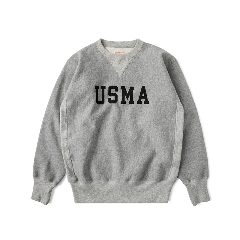 Прочная толстовка с круглым вырезом Bronson USMA Heather Grey мужская спортивная одежда