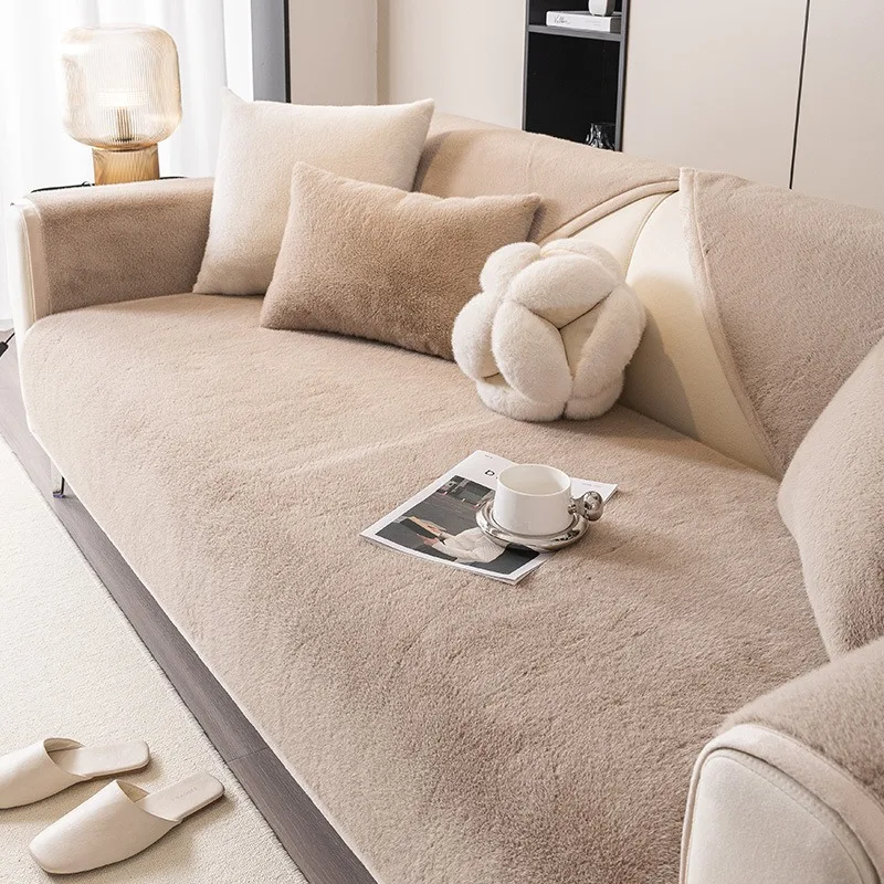 

Короткий замшевый чехол для дивана Noblelightrain