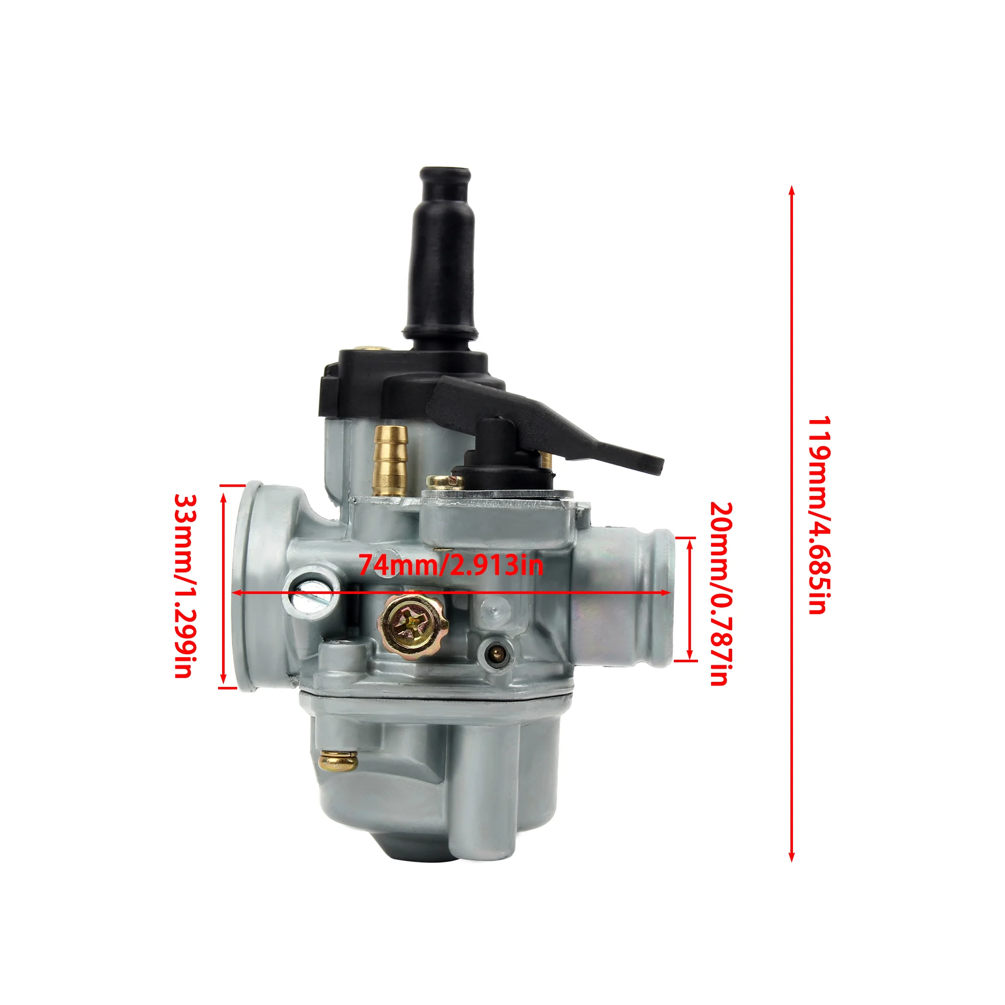 Карбюратор 17,5 мм для Dellorto PHVA 17.5 ED для Derbi Senda 50R DRD SM EBE EBS для Gilera GSM RCR SMT Bultaco Tomos A55 50 80cc (art.: 3920cb40668da) - 3920cb40668da