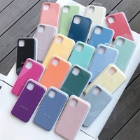 for official original silicone case for apple iphone 11 pro max xr x xs max se case for iphone 13 12 mnini 7 8 plus cover cases