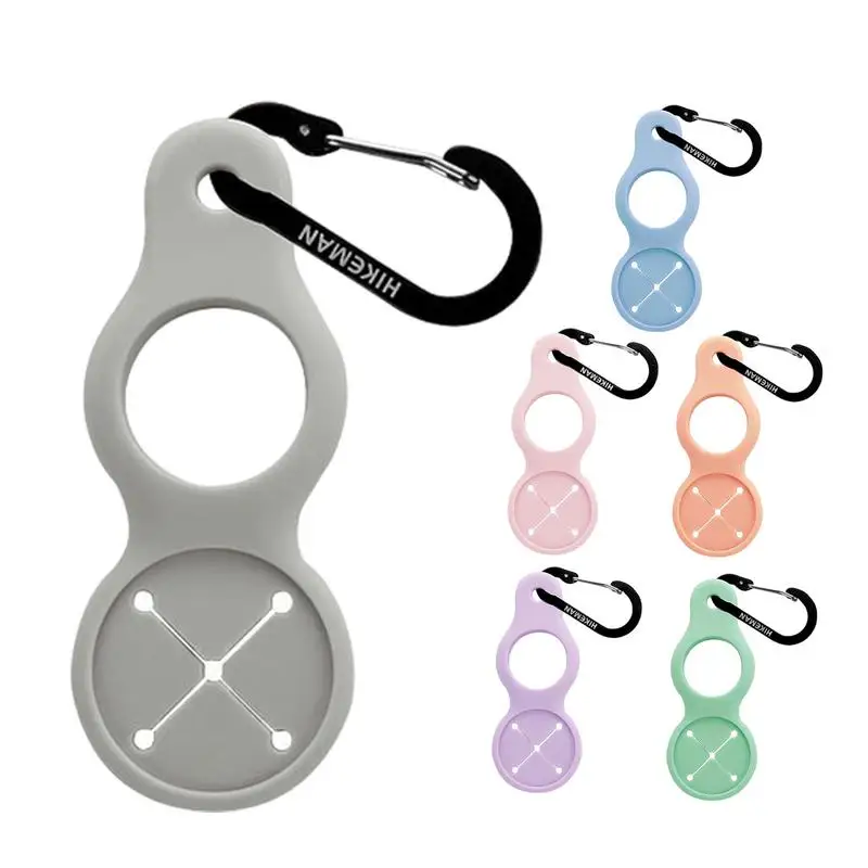 Силиконовая Пряжка для бутылки с водой карабин зажим держатель напитком крючок