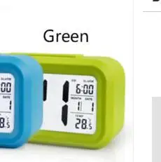

Battery Digital Alarm Clock with LCD Display White Backlight Calendar Snooze UKBattery