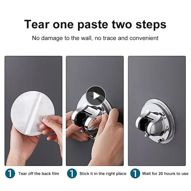 

Неперфорированный кронштейн для душа в ванную комнату, фиксированный держатель для душевой насадки, без гвоздей, клейкая стойка для хранения сидений для душа