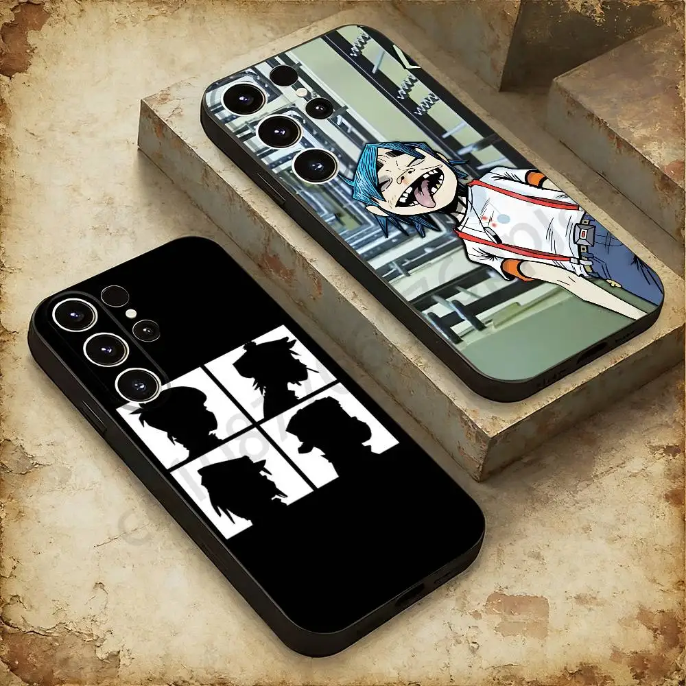 Фото Чехол для телефона G-Gorillaz Rock Band с рисунком для Samsung Galaxy A53,51,72,73,31,30,42, мягкий силиконовый черный чехол №1