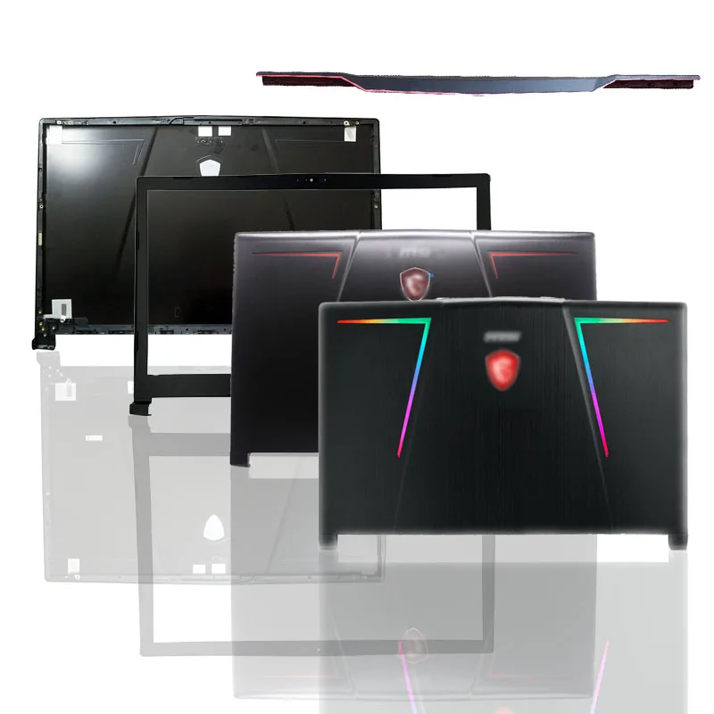 

New Laptop LCD Back Cover/Front Bezel/Hinges For MSI GE73 GE73VR MS-17C5 17C1 17C7 7RF-006CN Top Case Black