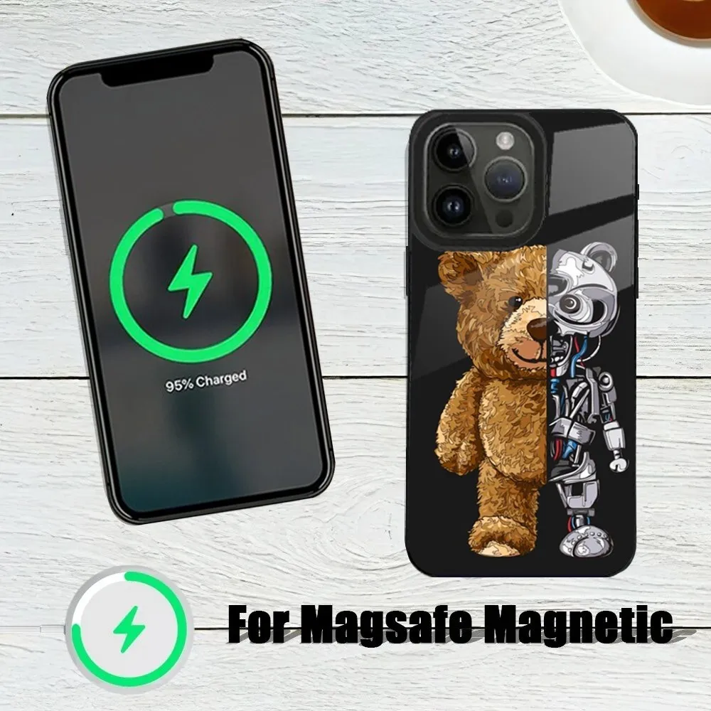 Новый чехол для телефона B-Baron Filou B-Bear iPhone 15 14 13 12 11 Plus Pro Max Mini Magsafe с магнитной