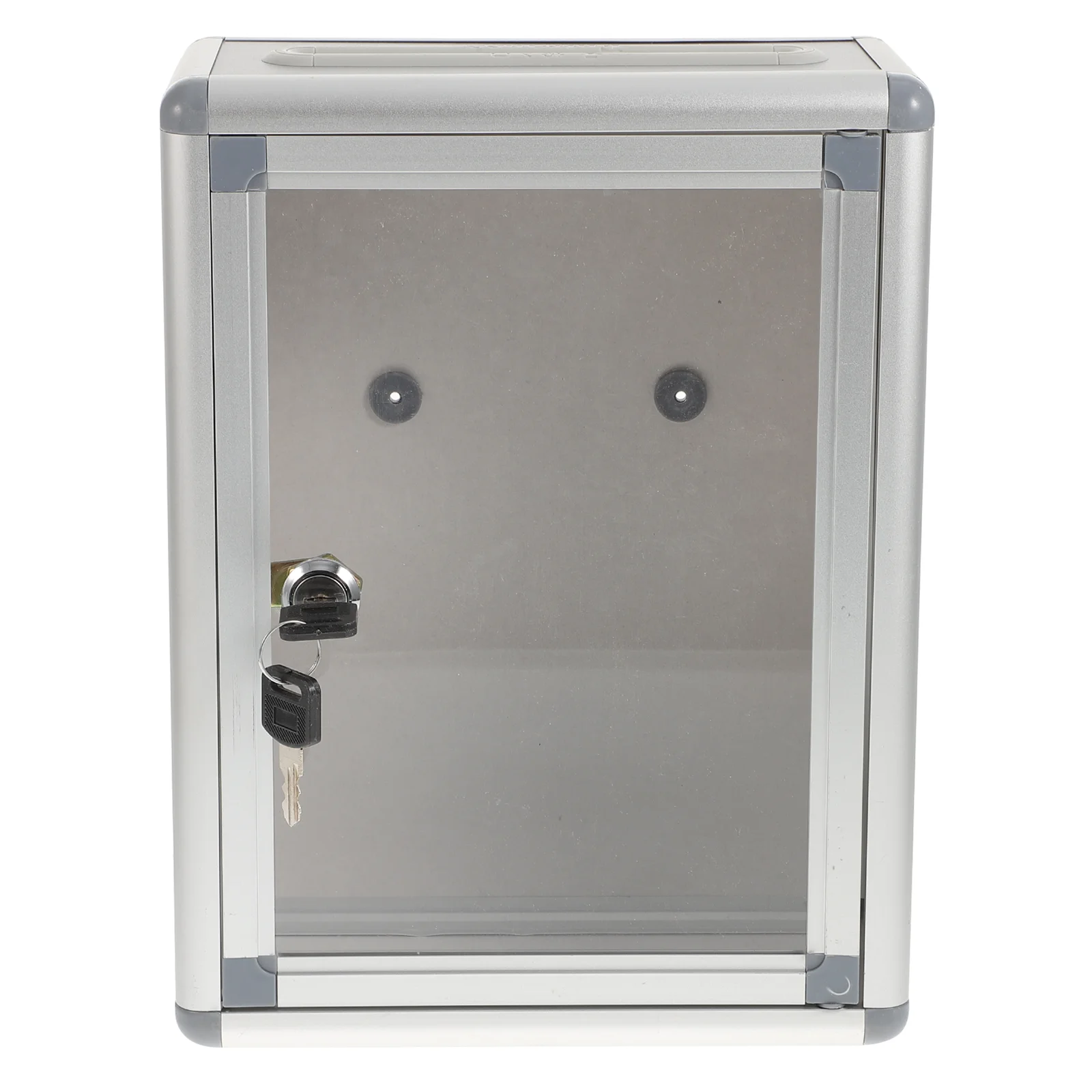 

Mailbox Wall Mail Holder Wall Hanging Post Box Suggestion Box Donation Ballot Box Lock Aluminum Alloy Hanging Postbox Office