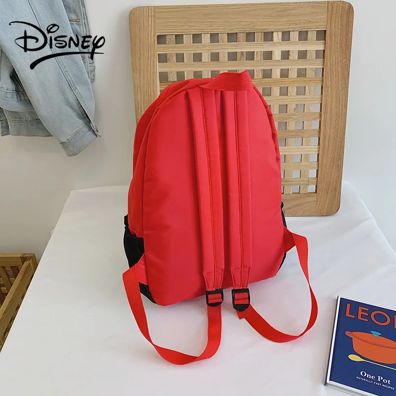 Disney girl's Mickey Mouse Schoolbag Bag For Female Travel Large Capacity Cartoon Handbag Student Fashion Nylon Backpack New