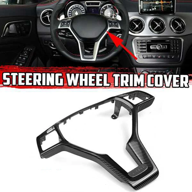 

Отделка Рамы рулевого колеса для Mercedes Benz C E CLA CLASS W204 W212 W117 C172 C218 2012-2014 AMG Style