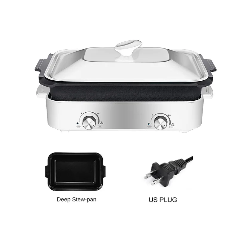 Многофункциональная кастрюля для приготовления пищи электрический гриль