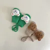 1-4Y Cartoon Bear Baby Mittens Winter Warm Kids Baby Girl Gloves Knitted Children Toddler Thick Teething Mitten Handschoen 4