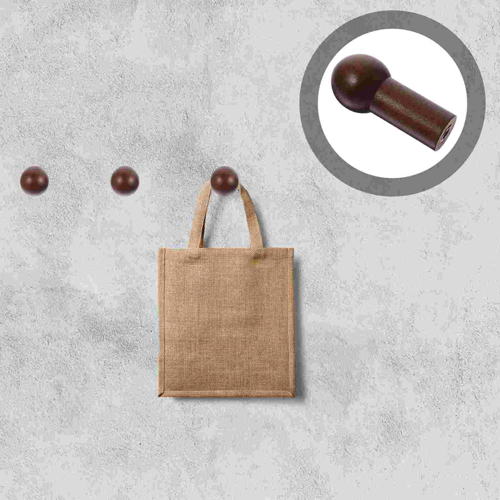 

Hooks Wall Hanger Coat Hook Wooden Hat Rack Towel Pegs Rustic Decorative Nursery Room Wood Mushroom Mount Hangers Clothes