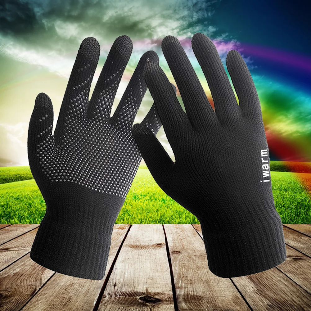 

Warm Mittens Men Cell Gloves Touch Screen Gloves Windproof Gloves Driving Gloves Mobile Gloves Man