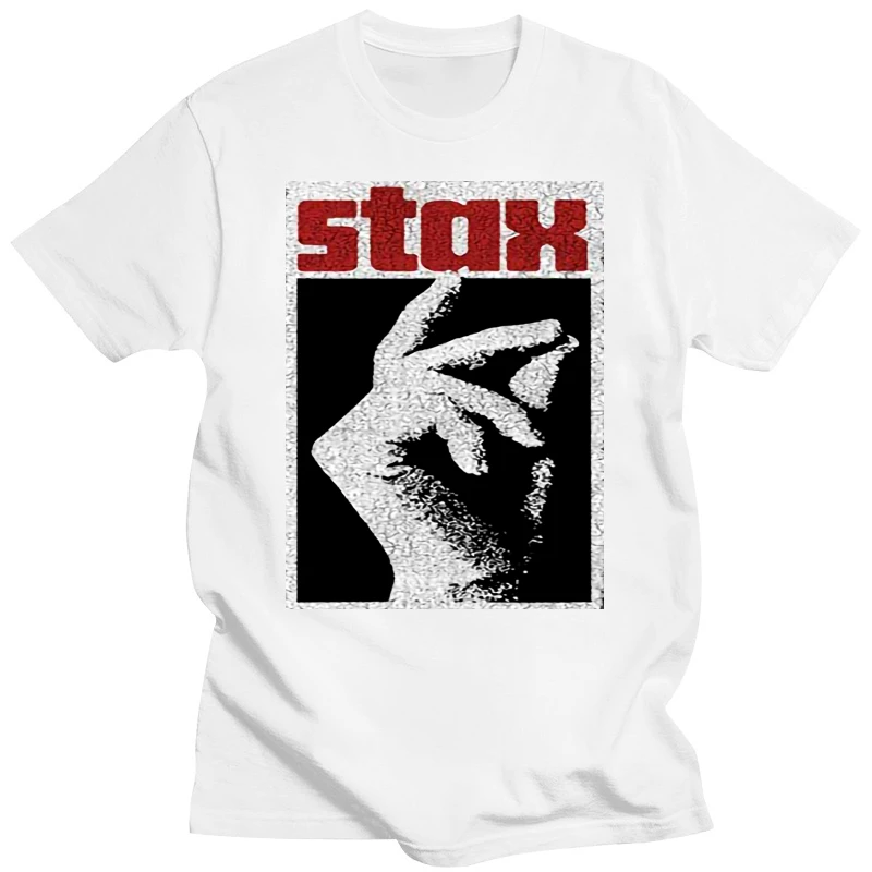 Popfunk STAX Records Logo T Shirt & Stickers Summer T Shirt Brand Fitness Body Building