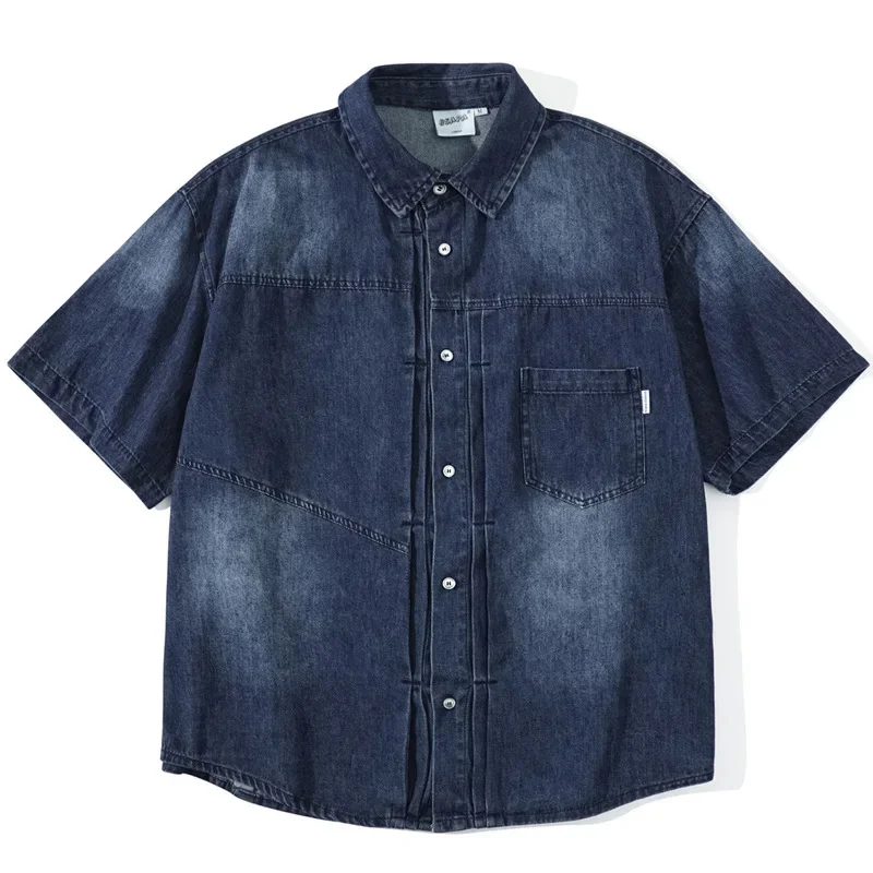 Новинка 2024 Мужская модная полосатая Повседневная рубашка поло polo Shan с коротким