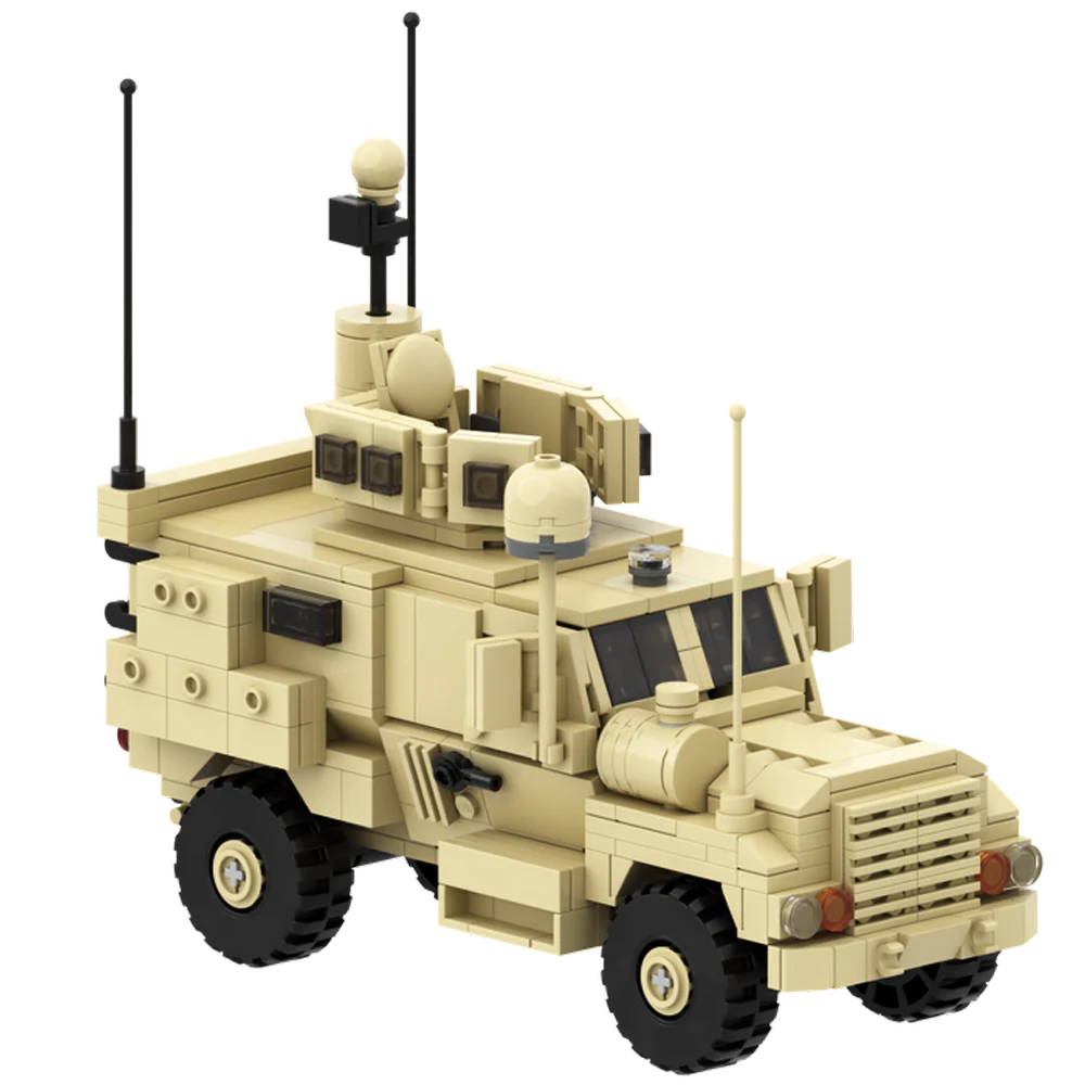 Военная машина Gobricks серии MOC-67376 4x4 MRAP комплект модели танка MOC строительный блок