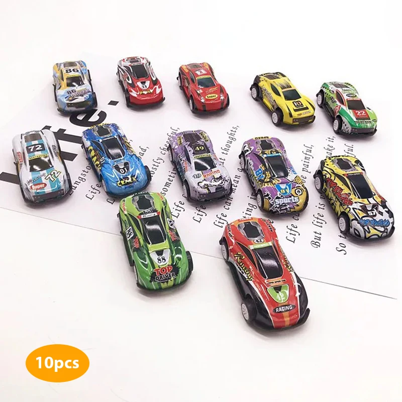

10 PCS Children Stunt Toy Car Alloy Pull Back Car Ejection Jumping Stunt Car