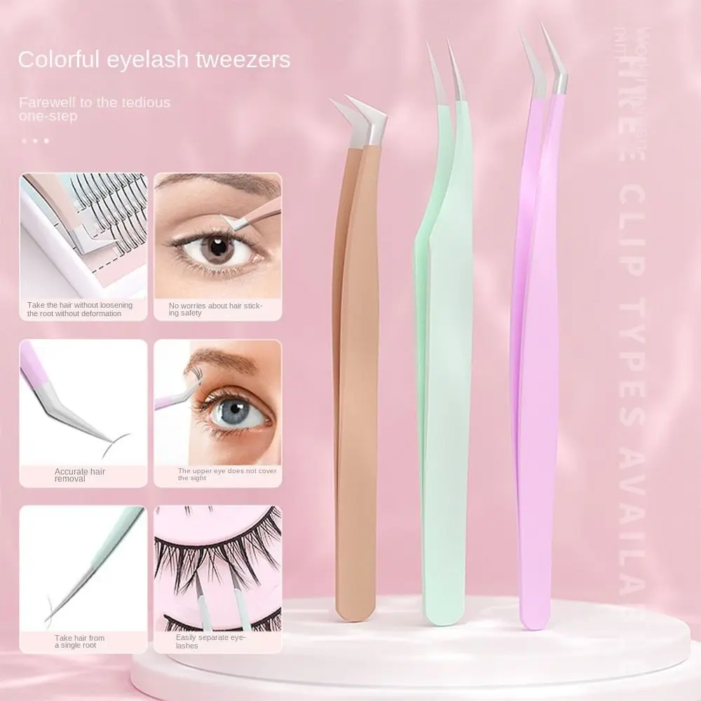 Профессиональные корейские пинцеты для ресниц прочный зажим волос бровей