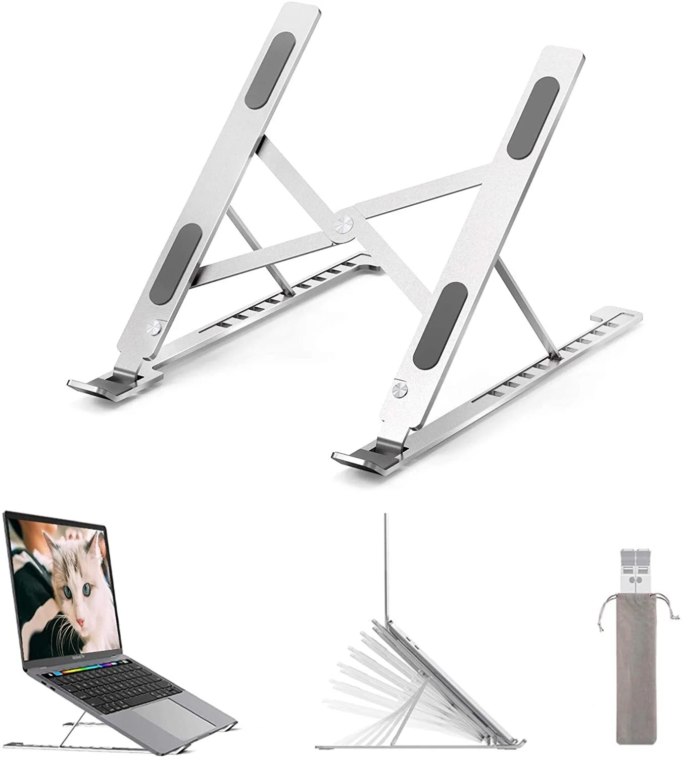 

Adjustable Laptop Stand for Desk, cshare Computer Stand for Laptop Riser Holder Compatible with MacBook Pro Mac Air Chromebook
