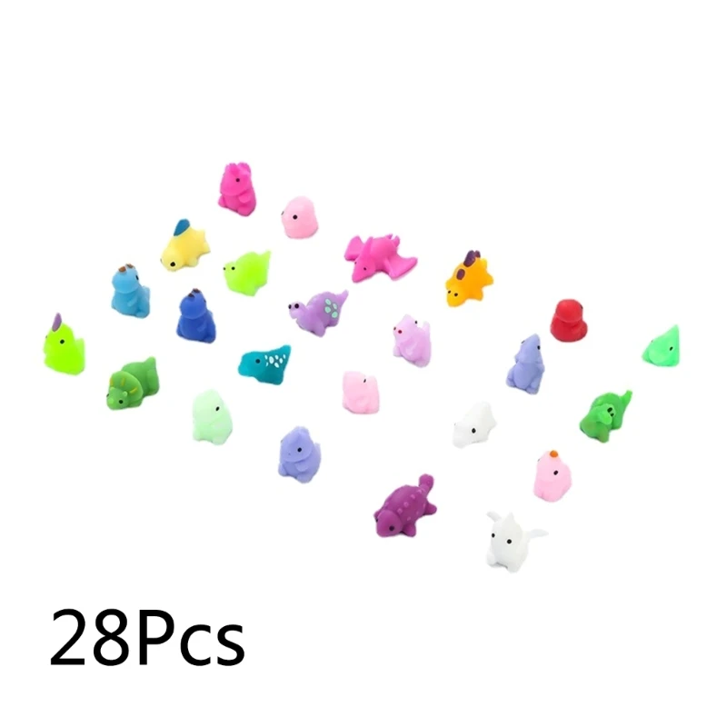 

28 шт., игрушка-Динозавр для снятия стресса