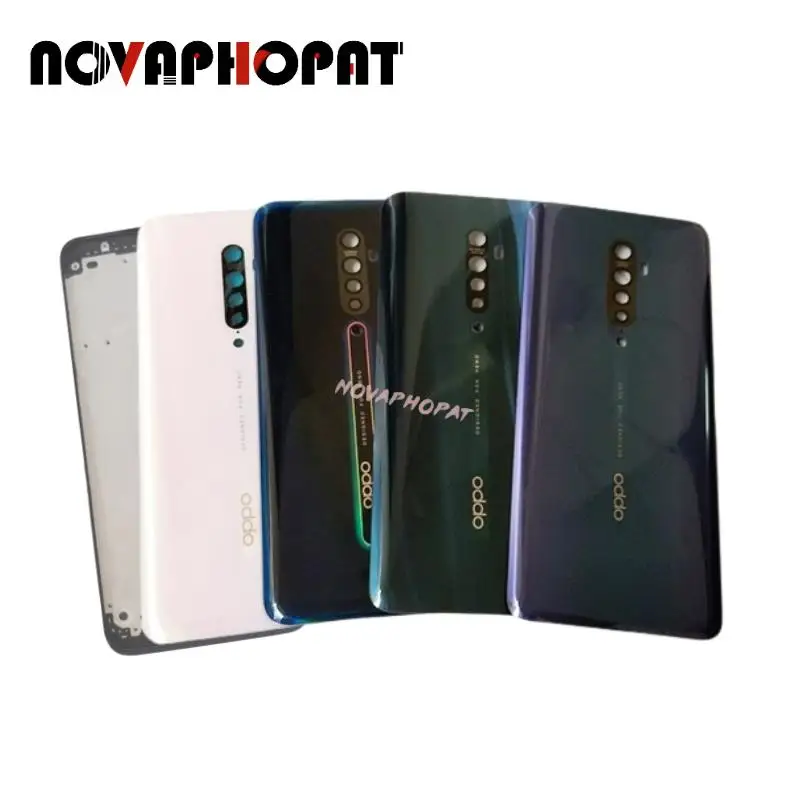 

2F LCD Faceplate Frame Middle Bezel For Oppo Reno 2F Battery Cover Back Rear Door Housing Camera Glass Lens Side Button