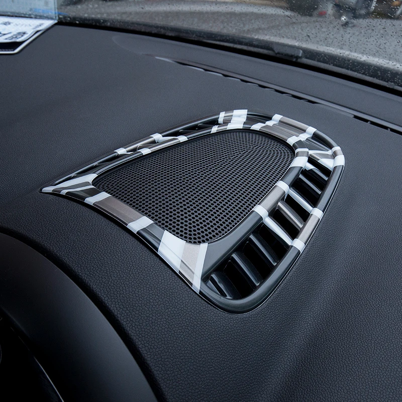 

For Mini Cooper S JCW F60 Countryman Car Accessories Center Panel Frame Sticker Dashboard Air Condition Vent Outlet Cover Case