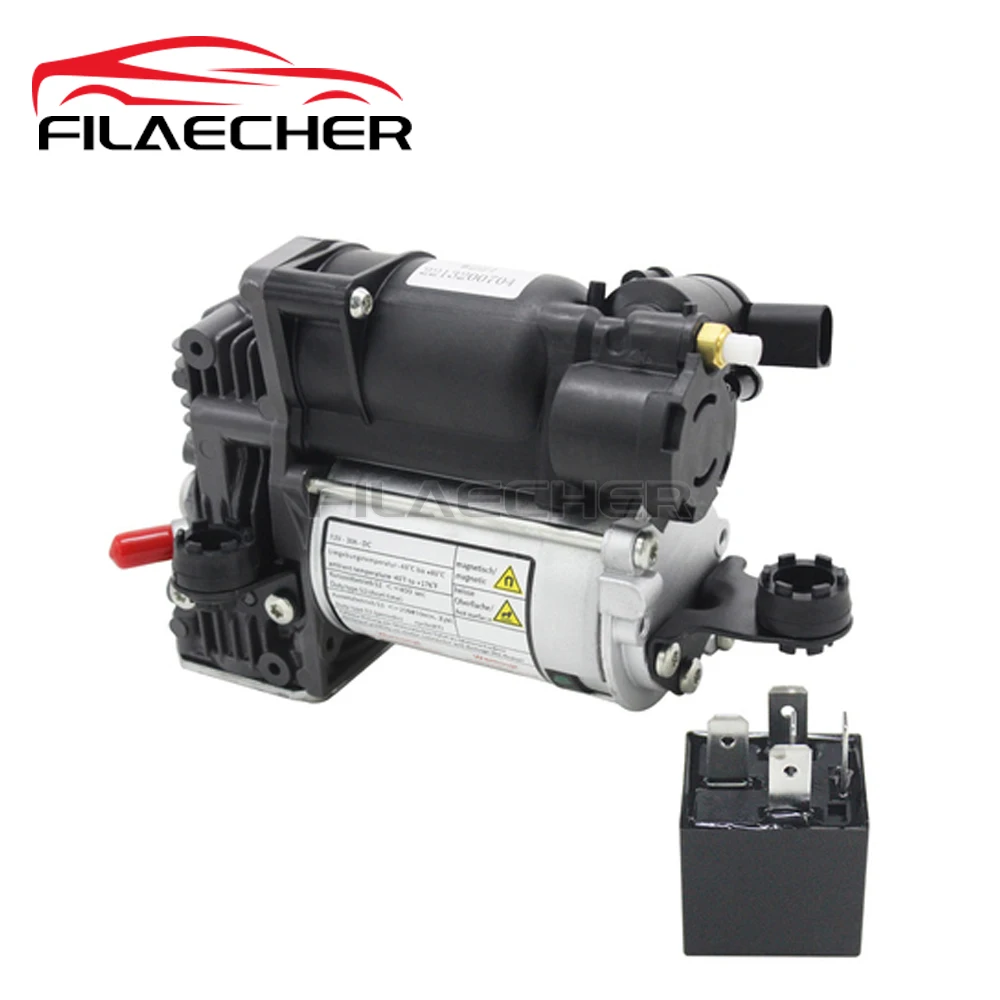 

A 2213201704 Компрессорный насос пневматической подвески с втулкой кронштейна для Mercedes W221 W216 S350 S400 S450 S500 S600 S63 S65 AMG C216