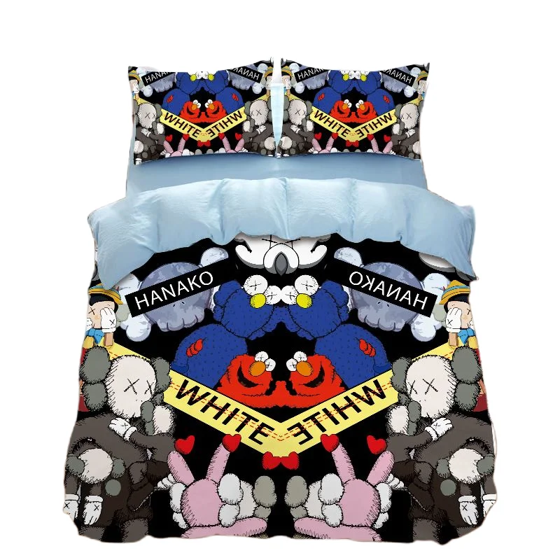 

Sesame Street cartoon personality pure cotton 3-piece set creative cute 1.0M bed student dormitory bedroom bedding birthday gift