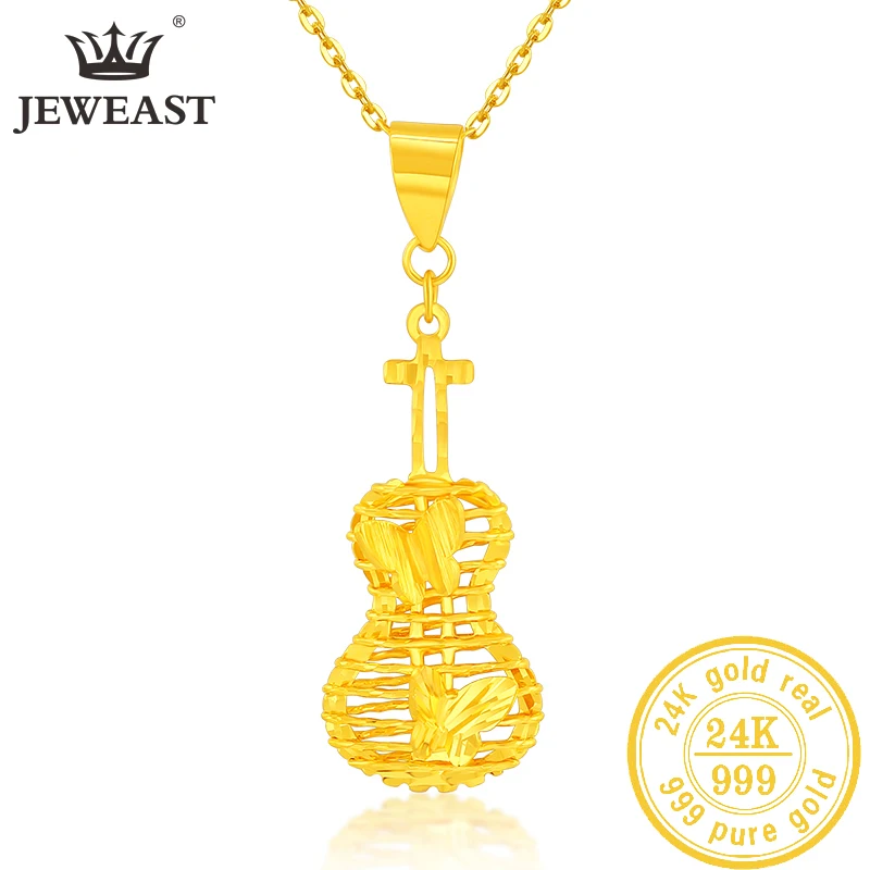

JLZB 24K Pure Gold Pendant Real AU 999 Solid Gold Charm Beautiful Trendy Classic Party Fine Jewelry Hot Sell New 2020